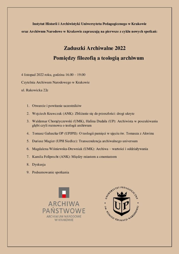 Zaproszenie na Zaduszki archiwalne 2022